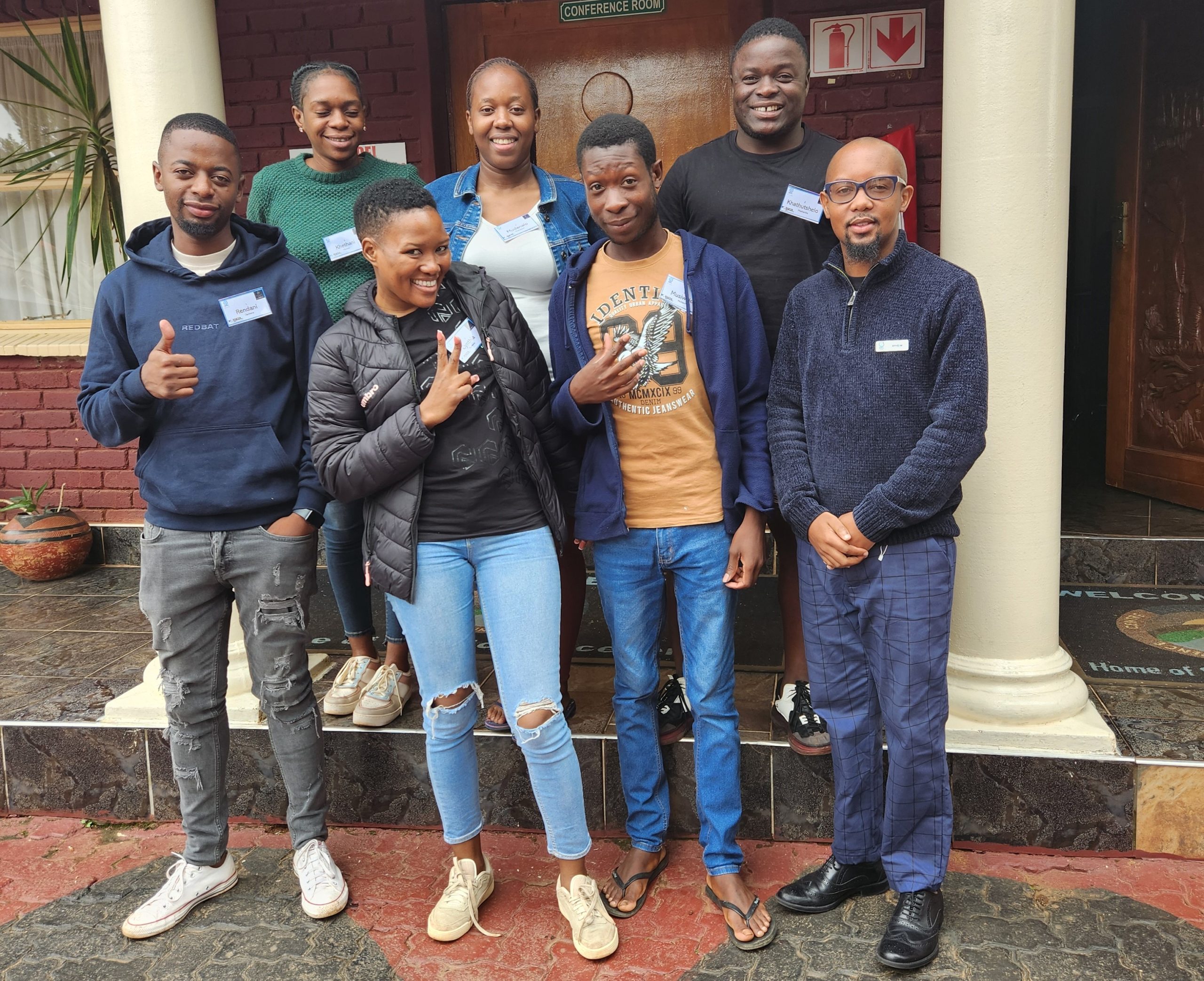 PEPKOR Speciality NQF 3 learners in Thohoyandou with facilitator Mpho