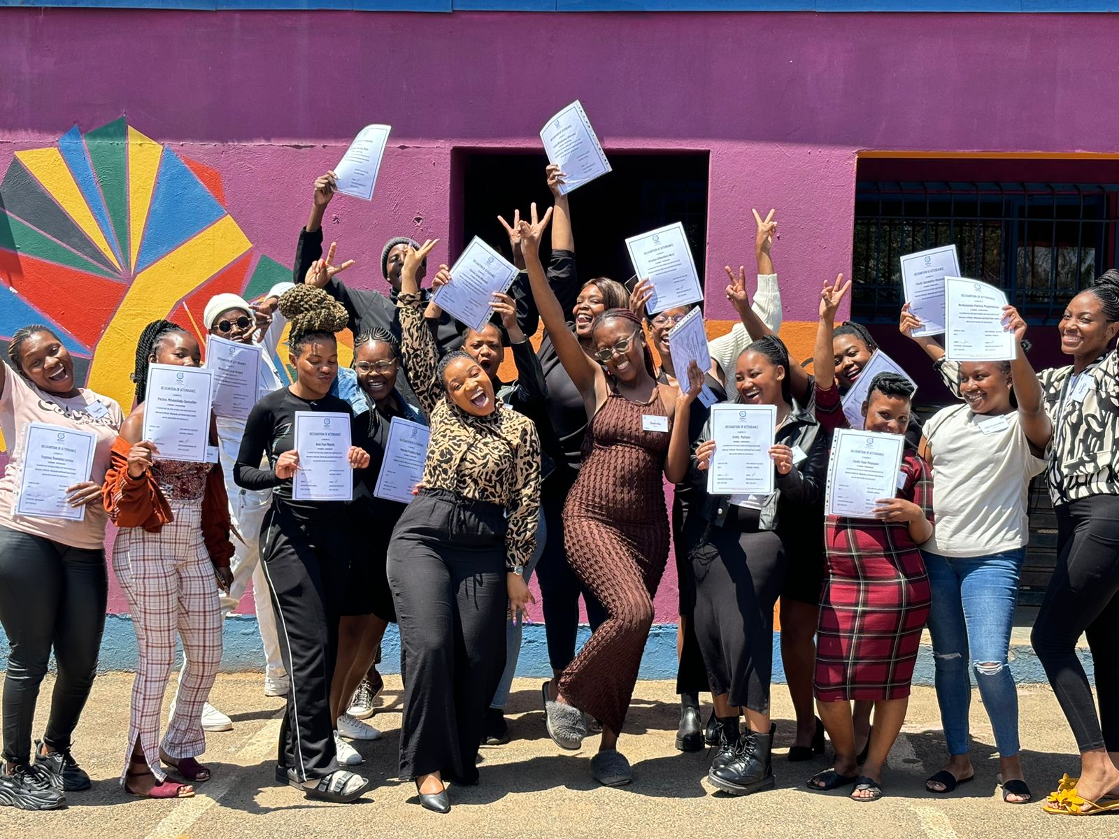 eMalahleni Mpumalanga learners with facilitator Mmathapelo